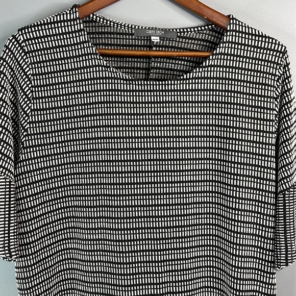 ✨Coin 1804 Black and White Gingham Blouse - Picture 3 of 10